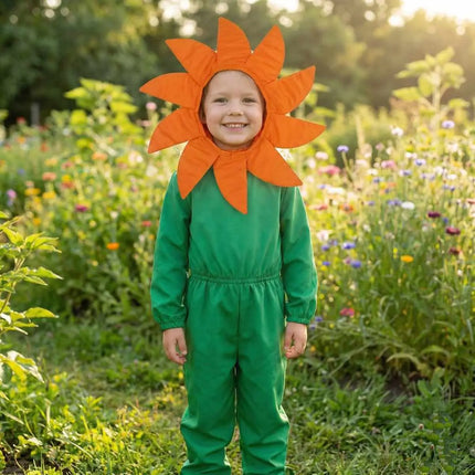 Kids Flower Costume Headgear Orange Petal Fancy Dress for School Functions & Theme Parties (Copy) (Copy) fancydresswale.com
