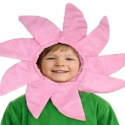 Kids Flower Costume Headgear Pink Petal Fancy Dress for School Functions & Theme Parties fancydresswale.com