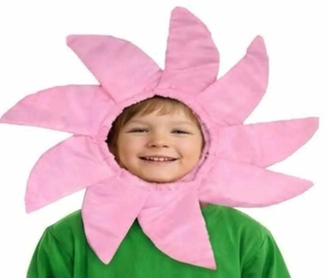 Kids Flower Costume Headgear Pink Petal Fancy Dress for School Functions & Theme Parties fancydresswale.com
