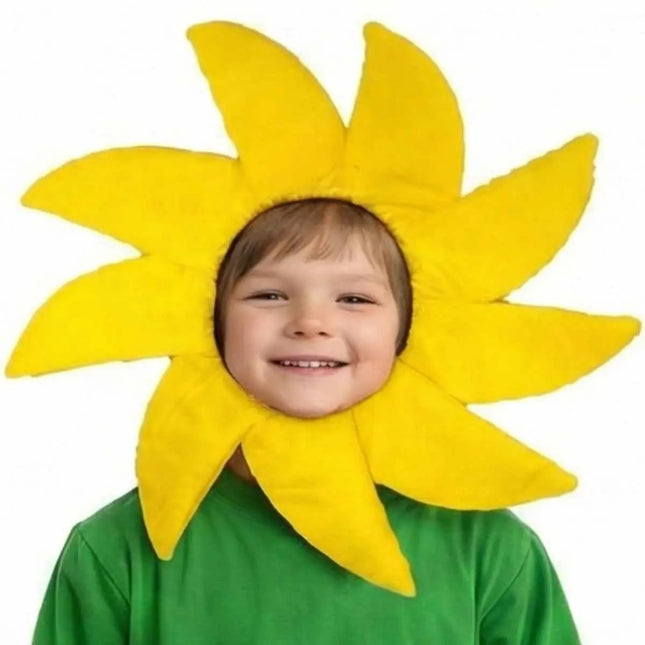 Kids Flower Costume Headgear Yellow Petal Fancy Dress for School Functions & Theme Parties (Copy) (Copy) (Copy) fancydresswale.com