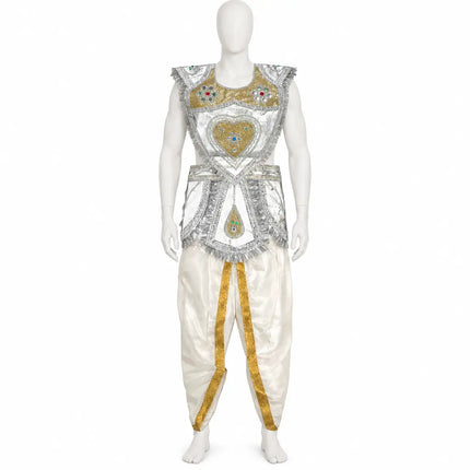 Kavach and dhoti costume front mannequin view