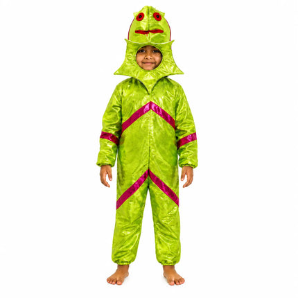 Kids Starfish Fancy Dress Costume – Cute Yellow & Red Sea Animal Jumpsuit with Attached Hood fancydresswale.com