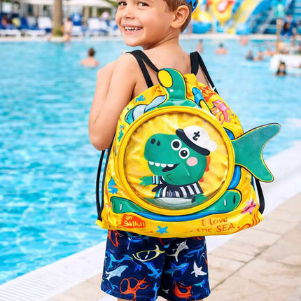 Kids Swimming Kit Set (3–8 Years) – Swim Bag with Cap, Goggles, Shorts & Inflatable Ring – Beach & Pool Combo Pack fancydresswale.com