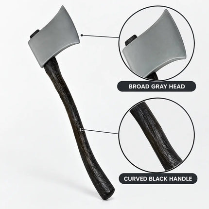 Kulhadi design details showing broad gray head and curved black handle