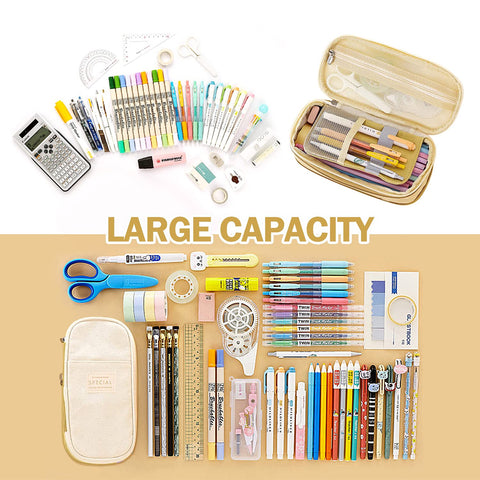 Pencil box for Office College School Large Storage High Capacity Bag Pouch Holder Box Organizer