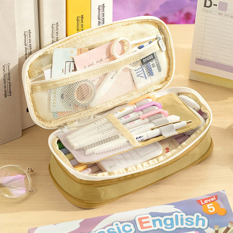 Pencil box for Office College School Large Storage High Capacity Bag Pouch Holder Box Organizer