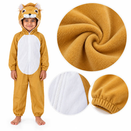 Kids Lion Costume - side detail