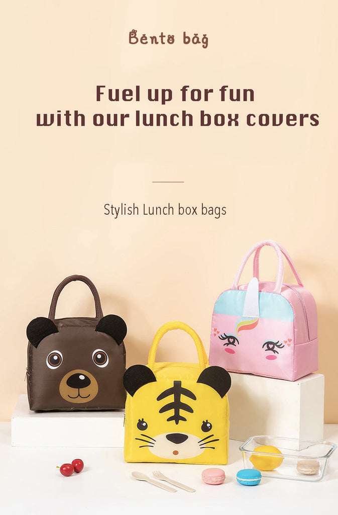 Lunch Box Insulated Bag Soft Leakproof Lunch Bag for Kids Men Women, D –