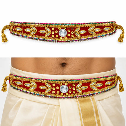 Moti Belt Small – Traditional Mirror Work Kamar Belt fancydresswale.com