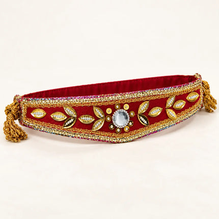 Moti Belt Small – Traditional Mirror Work Kamar Belt fancydresswale.com