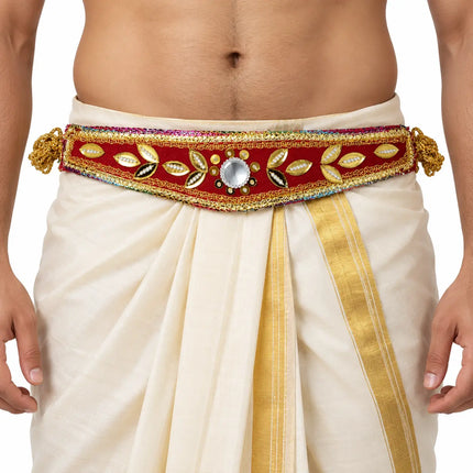 Moti Belt Small – Traditional Mirror Work Kamar Belt fancydresswale.com