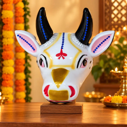 Nandi Plastic Mask – Mythological Fancy Dress Accessory fancydresswale.com