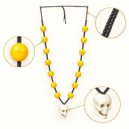 Nimbu Mala with One Skull – Fancy Dress Costume Accessory fancydresswale.com