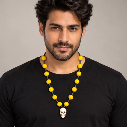 Nimbu Mala with One Skull – Fancy Dress Costume Accessory fancydresswale.com