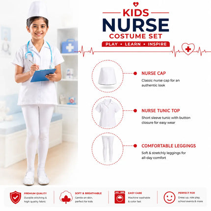 Nurse Costume white for girls Fancydresswale