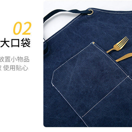 Chef Aprons Canvas Cross Back Premium : Stylish Unisex Design with Spacious Pockets fancydresswale.com