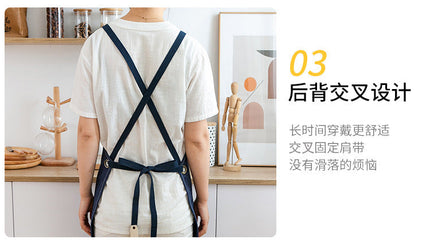 Chef Aprons Canvas Cross Back Premium : Stylish Unisex Design with Spacious Pockets fancydresswale.com