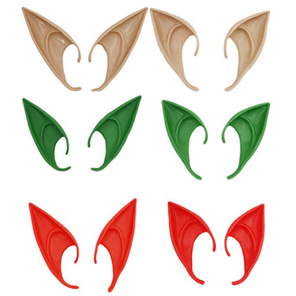 Elf Ear Latex Anime Dress Up Costume Fairy Ears Soft Pointed Ears Cosplay Halloween Anime Party Vampire Ears Fancydresswale