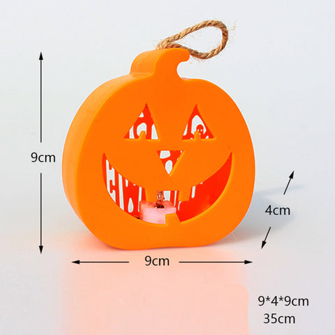 Halloween Pumpkin Skull Mini Lanterns, Hanging Lantern for Halloween Decorations
