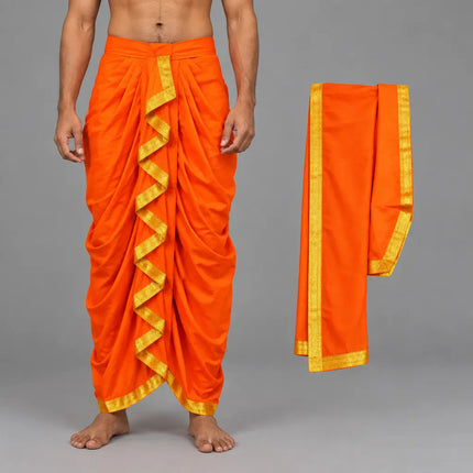 AI adult model orange Mahabharat dhoti hero preview