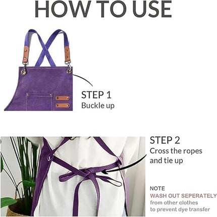 Chef Aprons Canvas Cross Back Premium : Stylish Unisex Design with Spacious Pockets fancydresswale.com