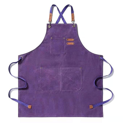 Chef Aprons Canvas Cross Back Premium : Stylish Unisex Design with Spacious Pockets fancydresswale.com