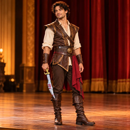 Adult fantasy stage character styling with PVC Sword