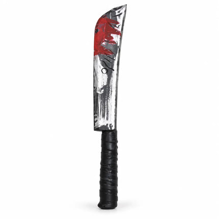 PVC Sword with silver-tone blade, red decorative markings and black handle