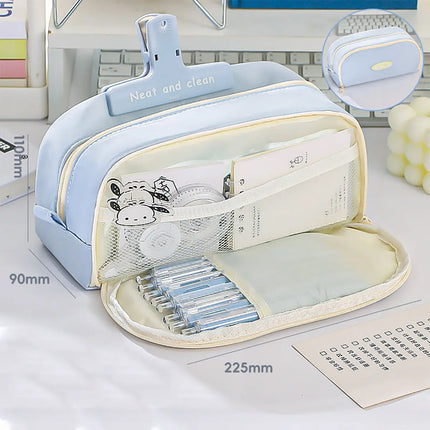 Pen Pencil Case Durable Big Storage Pen Pouch Bag for School Supplies Office College Teen Girls Adults fancydresswale.com