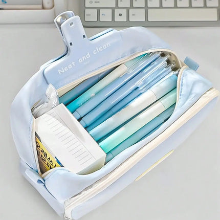 Pen Pencil Case Durable Big Storage Pen Pouch Bag for School Supplies Office College Teen Girls Adults fancydresswale.com