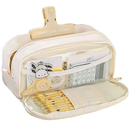 Pen Pencil Case Durable Big Storage Pen Pouch Bag for School Supplies Office College Teen Girls Adults fancydresswale.com