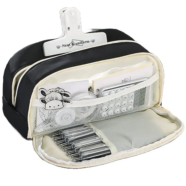 Pen Pencil Case Durable Big Storage Pen Pouch Bag for School Supplies Office College Teen Girls Adults fancydresswale.com