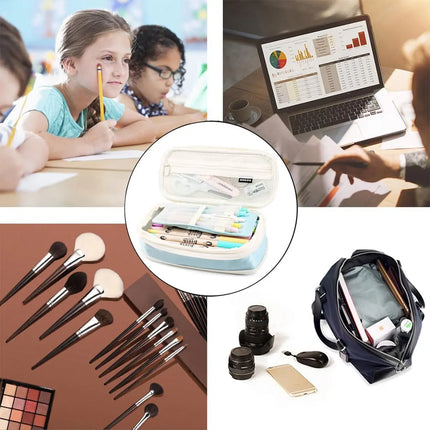 Pencil box Pen Case Office College School Large Storage High Capacity Bag Pouch Holder Box Organizer fancydresswale.com