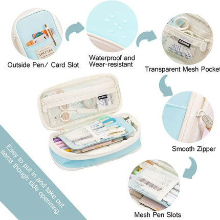 Pencil box Pen Case Office College School Large Storage High Capacity Bag Pouch Holder Box Organizer fancydresswale.com