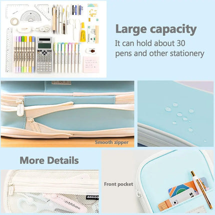 Pencil box Pen Case Office College School Large Storage High Capacity Bag Pouch Holder Box Organizer fancydresswale.com