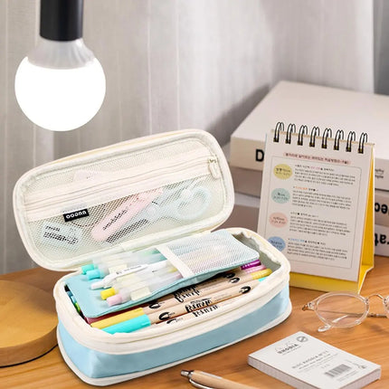 Pencil box Pen Case Office College School Large Storage High Capacity Bag Pouch Holder Box Organizer fancydresswale.com