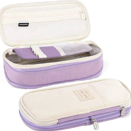 Pencil pouch for College School Large Storage High Capacity Bag pen Holder Box Organizer fancydresswale.com