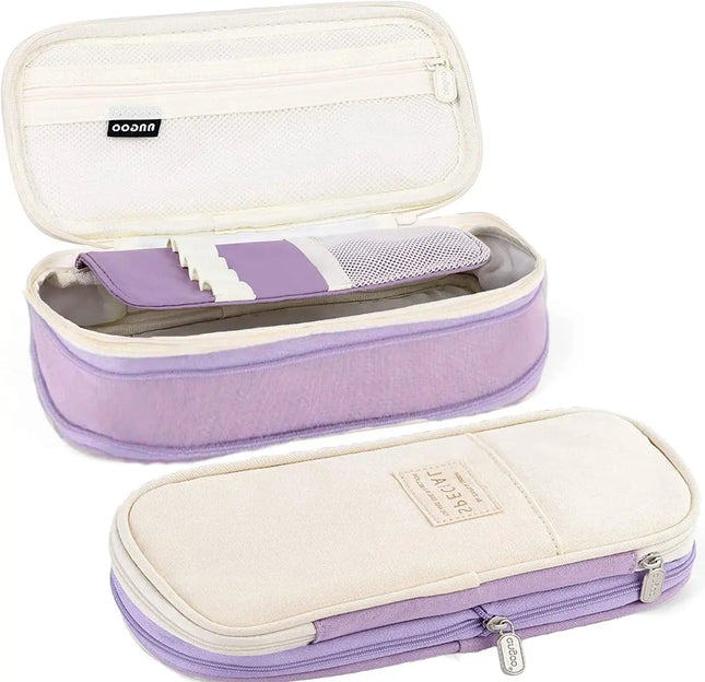 Pencil pouch for College School Large Storage High Capacity Bag pen Holder Box Organizer fancydresswale.com
