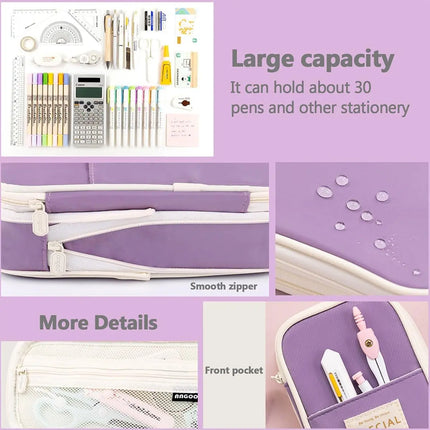 Pencil pouch for College School Large Storage High Capacity Bag pen Holder Box Organizer fancydresswale.com