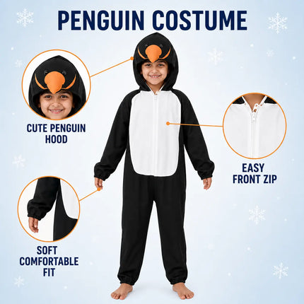 Penguin Fancy Dress Costume for Kids – Bird & Animal Costume for Boys & Girls Fancydresswale.com