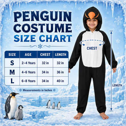 Penguin Fancy Dress Costume for Kids – Bird & Animal Costume for Boys & Girls Fancydresswale.com