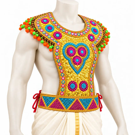 Perfect Chester – Golden Ramleela Chest Costume Accessory fancydresswale.com