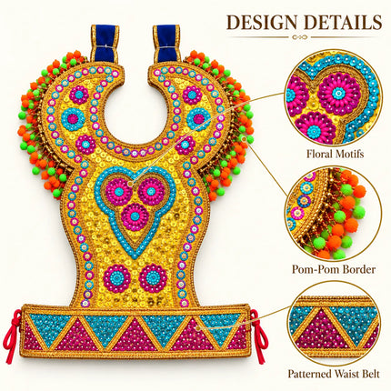 Perfect Chester – Golden Ramleela Chest Costume Accessory fancydresswale.com