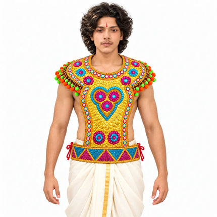Perfect Chester – Golden Ramleela Chest Costume Accessory fancydresswale.com