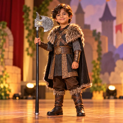 Fantasy character costume styling with decorative Pharsa