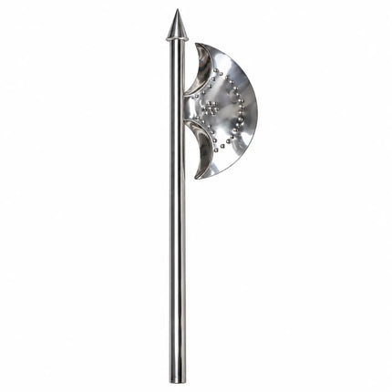 Phersa (Farsa) Silver-Coloured Crescent Axe Costume Prop for Fancy Dress, Ramleela & Stage fancydresswale.com