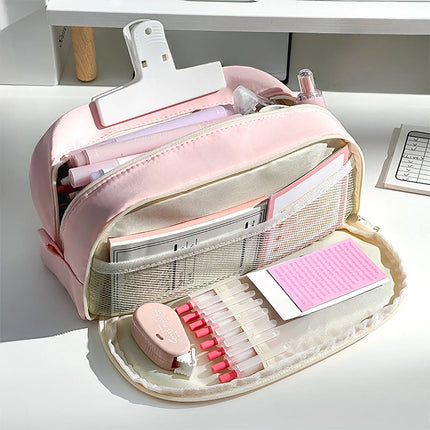 Pen Pencil Case Durable Big Storage Pen Pouch Bag for School Supplies Office College Teen Girls Adults fancydresswale.com