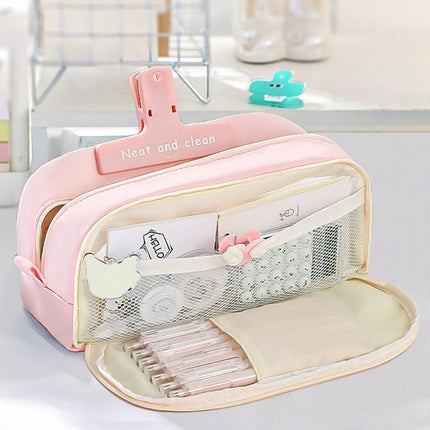 Pen Pencil Case Durable Big Storage Pen Pouch Bag for School Supplies Office College Teen Girls Adults fancydresswale.com