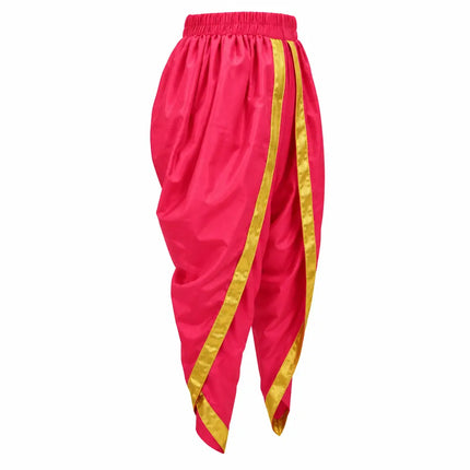 Pink dhoti side-angle preview