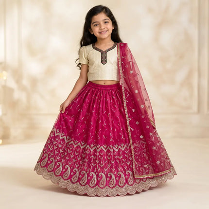 AI girl model pink lehenga festive lifestyle view